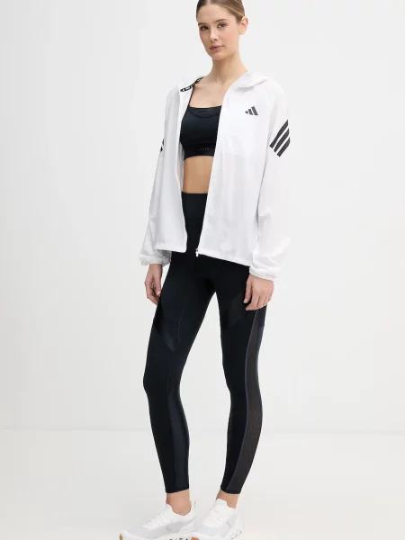 Бігова куртка adidas Performance демісезонна білий