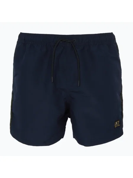 Pantaloni scurți de sport Ea7 Emporio Armani albastru