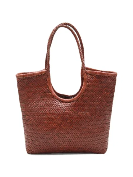 Geantă shopper Dragon Diffusion din piele maro