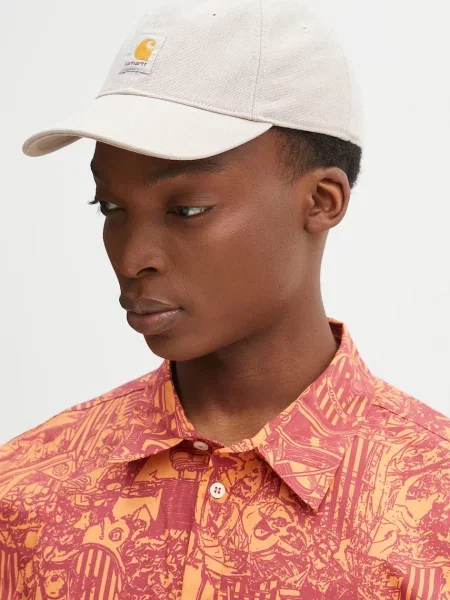 Carhartt WIP șapcă de baseball din Icon Cap cu imprimeu bej