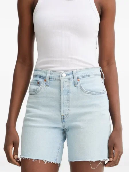 Curea Levi's® cu broderie cu cataramă cu dungi albastru