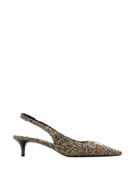 Pantofi cu toc Tory Burch slingback maro