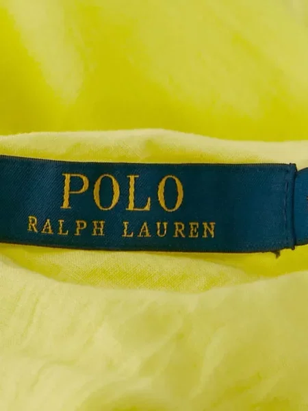 Карирана риза Polo Ralph Lauren с принт до коляното жълто