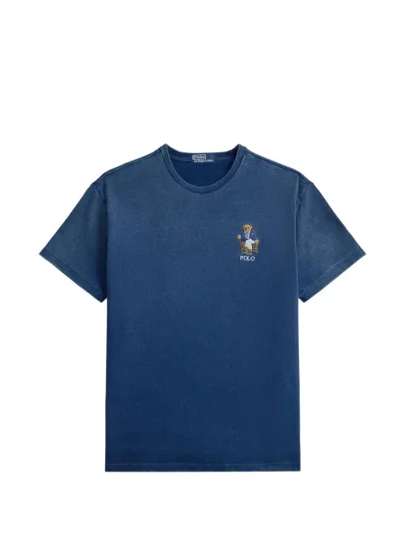 Șosete Polo Ralph Lauren cu model herringbone cu broderie plasă albastru