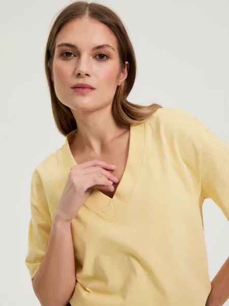 Tricou Marisse galben