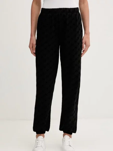 HUGO pantaloni de loungewear pentru femei cu FLOKKY_PANT negru