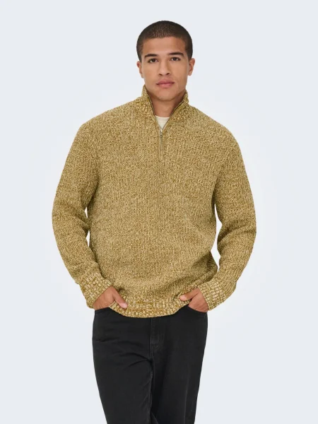 Only & Sons Pulover ONSJOIN amestecat maro