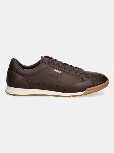 BOSS sneakers pentru bărbați din piele negru