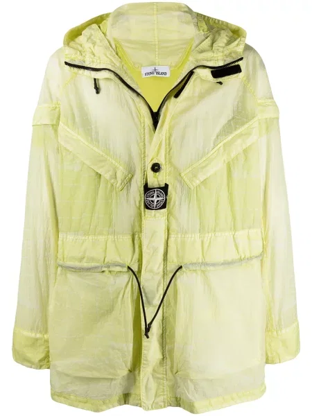 Geacă parka Stone Island cu strasuri galben