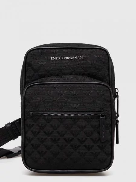 Plecak Emporio Armani żakardowy czarny