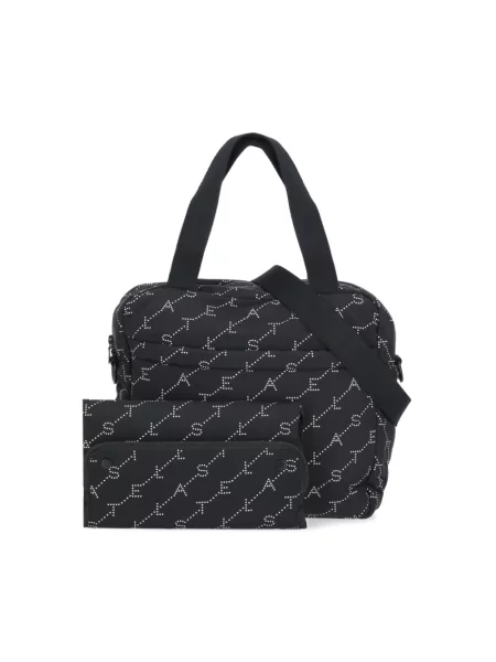 Torebka Stella Mccartney z logo czarna