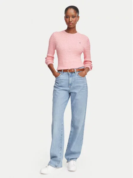 Tommy Hilfiger Pulover Svetlo rožnata