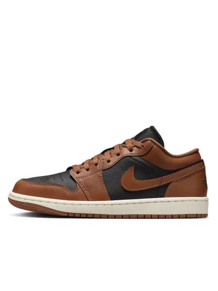Sneakersy Jordan Air Jordan 1 skórzane brązowe