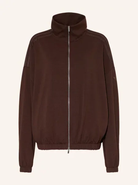 Adidas Originals Mikina S Celopropínacím Full tmavě hnědá