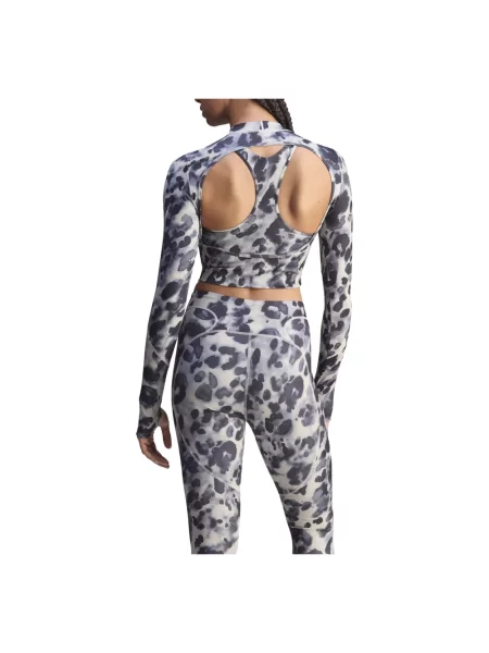 Koszulka adidas by Stella McCartney Training Longsleeve Crop Printed czarna