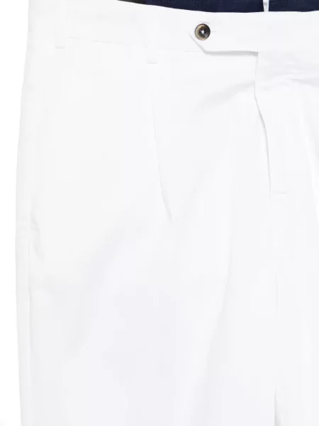 Pantaloni Pt Torino plisate alb