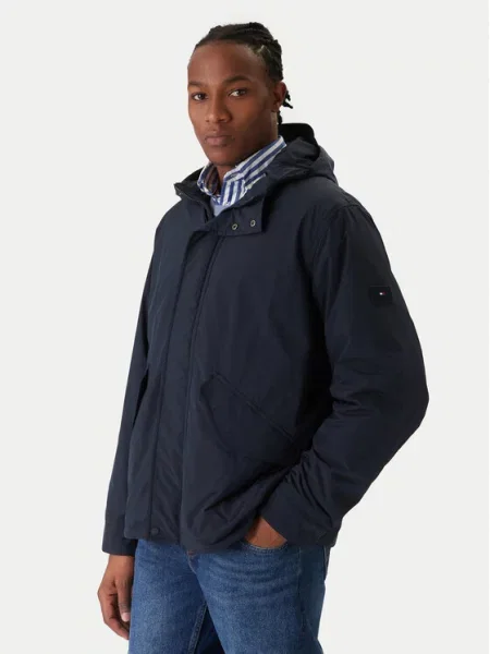 Tommy Hilfiger Prehodna jakna Mornarsko modra