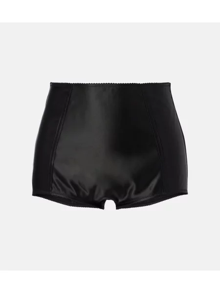 Satynowe szorty Dolce&gabbana czarne