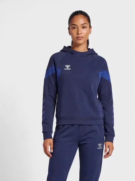 Sweatshirt bluza z kapturem dla kobiet Hummel Travel niebieska