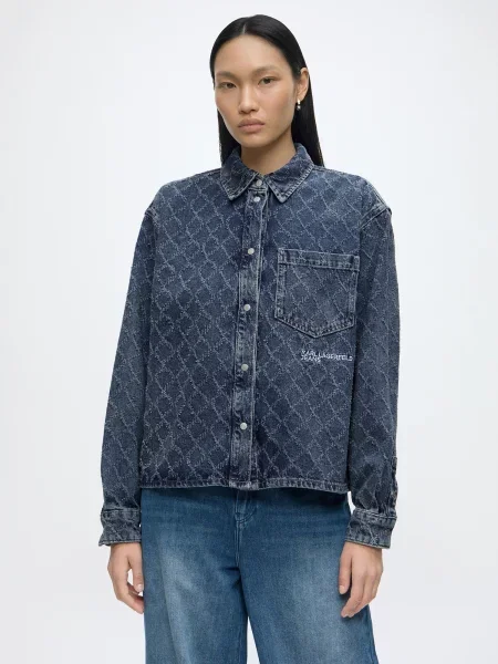 KARL LAGERFELD JEANS Blúzka modrá