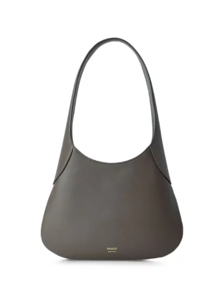 Geantă shopper Khaite din piele maro