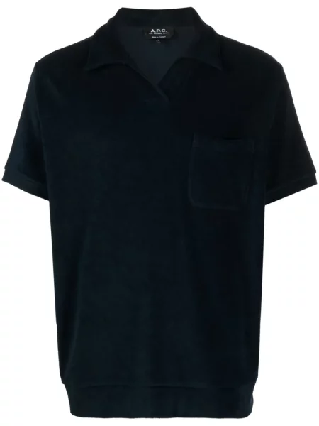 Hanorac din fleece A.p.c. din fleece albastru