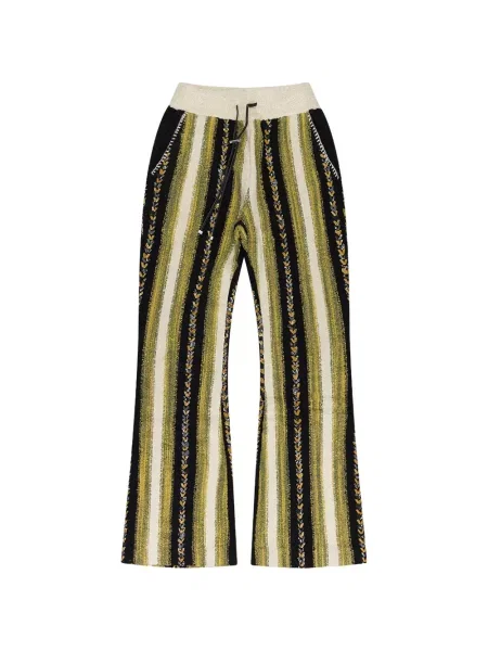 Pantaloni Amiri cu dungi alergare galben