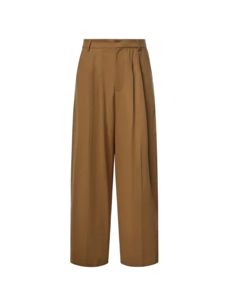 Pantaloni House Of Errors cu broderie maro