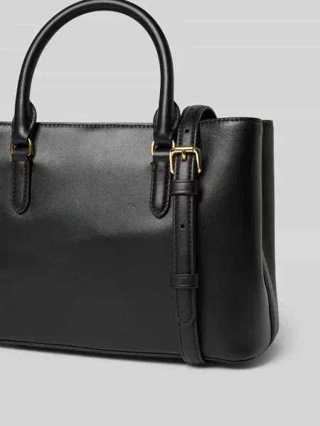 Torba typu kuferek z uchwytem model ‘MARCY’ Lauren Ralph Lauren czarna