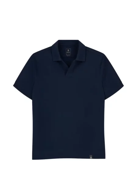 Tricou polo Boggi Milano stretch albastru