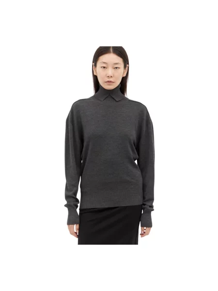 Golf Burberry wełniany szary