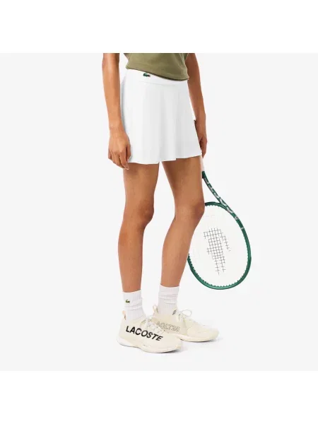 Lacoste Spódnica Sportowa Ultra Dry Z Szortami biała
