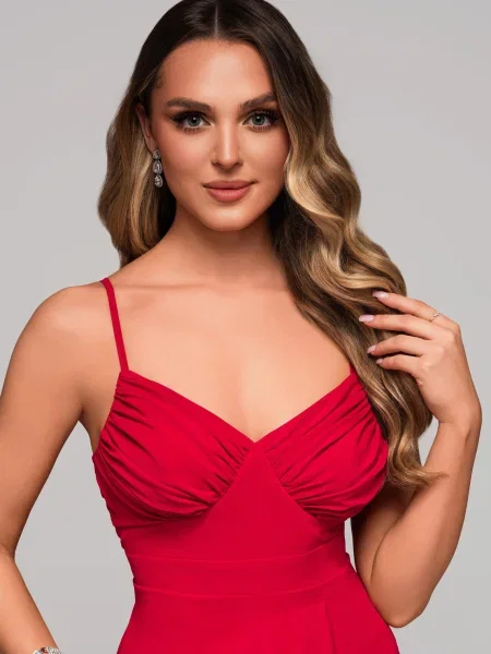 Rochie de seară Edoti gri
