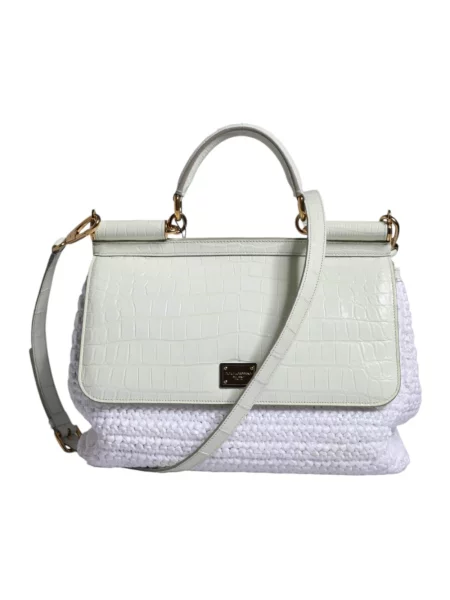 Torebka Dolce And Gabbana skórzana biała