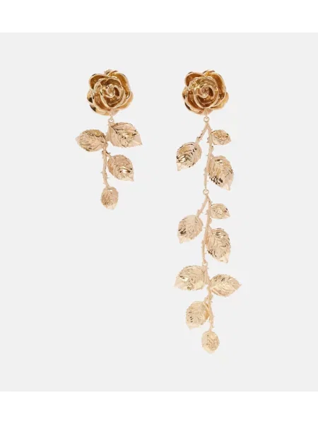 Cercei Magda Butrym cu model floral auriu