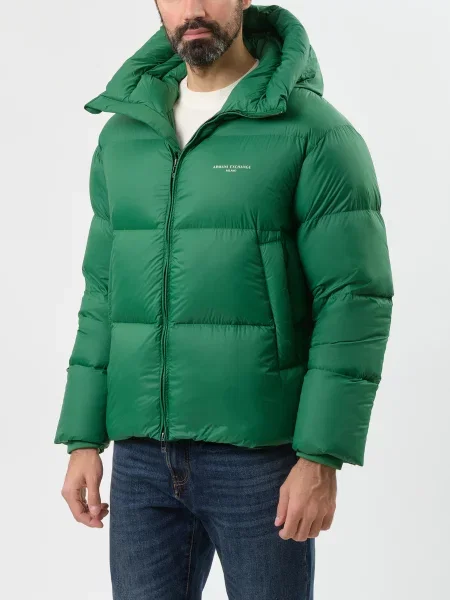 Пуховик Armani Exchange зеленый