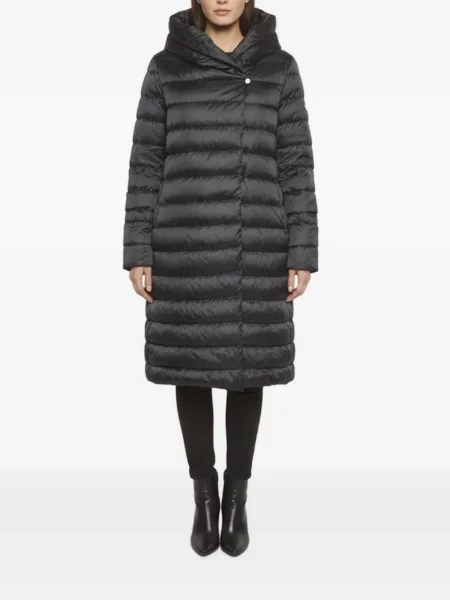 Matlasat palton Max Mara negru