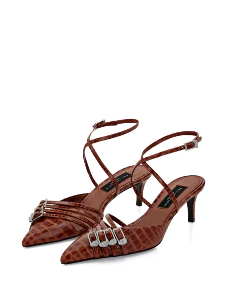 Pantofi cu toc Philipp Plein maro