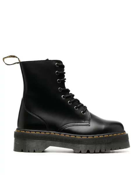 Botine Dr. Martens cu șireturi din piele chunky negru