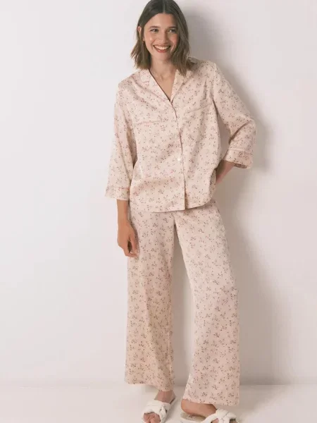 Пижама women'secret дамска от сатен розово