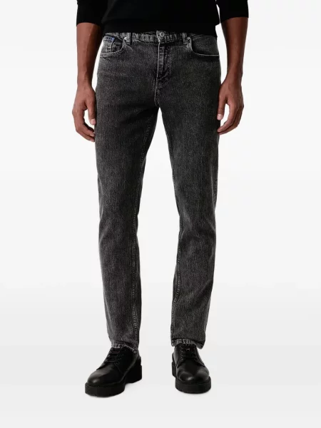 Blugi Karl Lagerfeld Jeans cu imagine gri