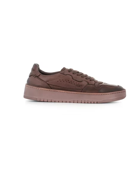 Sneakersy Lemargo skórzane brązowe