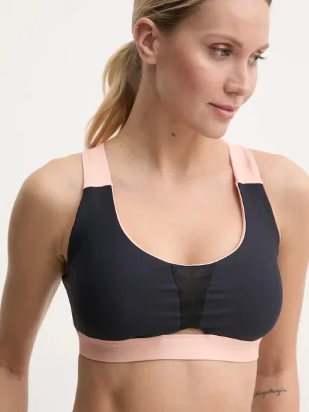 Спортен сутиен Mizuno с десен черно