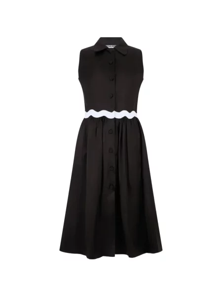 Rochie midi Moschino fără mâneci negru
