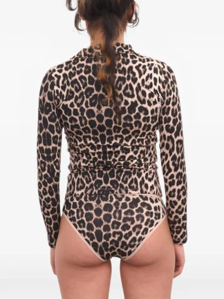 Cămașă Baserange cu imagine cu model leopard