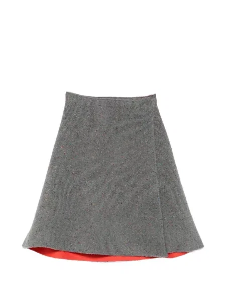 Fustă midi Proenza Schouler tricotate gri