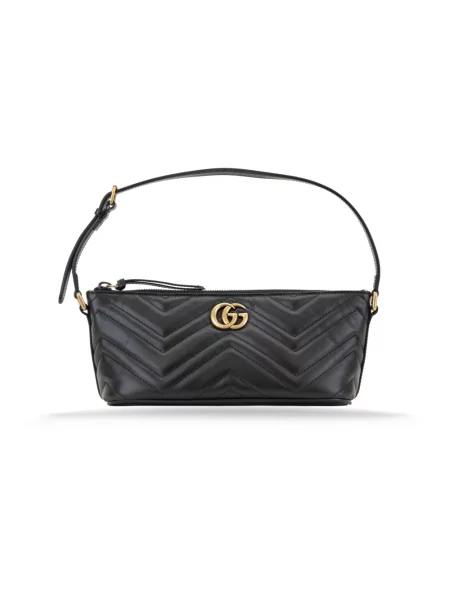 Torebka skórzana Gucci czarna