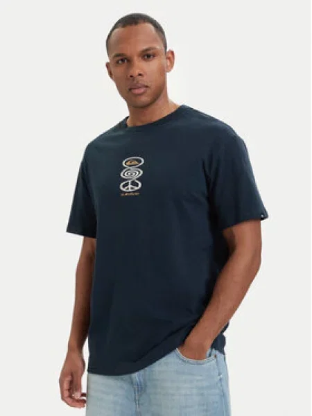 Quiksilver Majica Harmony Spiral Mornarsko modra