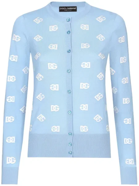 Cardigan Dolce & Gabbana cu imagine albastru