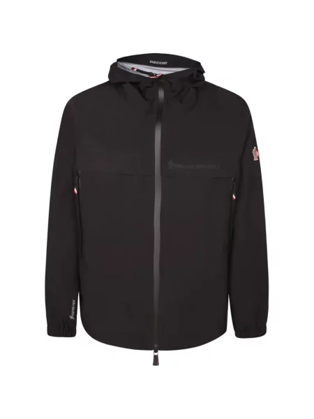 Geacă Moncler Grenoble cu glugă negru